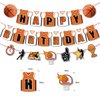 Basketball Birthday Party Decoration Slam Dunk Kids Teenagers Boys Basketball Happy Birthday Banner Basketball Theme Backdrop March Madness Sports Party Supplies