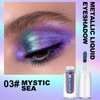 Arousar Metallic Liquid Eyeshadow 3pcs, Chameleon Metallic Eyeshadow Multi-Color Shifting, Highly Pigmented and Shimmer Eye Makeup, Long Lasting Cosmetics, 3 Colors