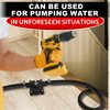 Portable Electric Drill Pump for Water and Liquid Transfer - Self-Priming Hand Pump | Durable, Compact and Lightweight Design, Easy to Install and Use | Versatile for Home and Outdoor Applications