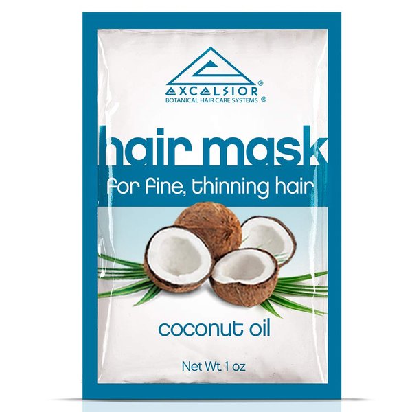 Excelsior Coconut Oil Hair Mask Packette .10 oz. (Pack of 12)