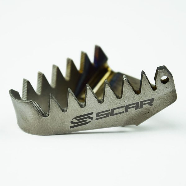 SCAR Titanium Brake Pedal Tip Compatible with KTM SX SXF EXCF EXC TPI XC XCF XCW XCFW 85 125 150 250 300 350 450 500 16-24 HUSQVARNA TC FC FS TX TE FE FX 501 17-24 GASGAS MC MCF EC ECF EX EXF 21-24