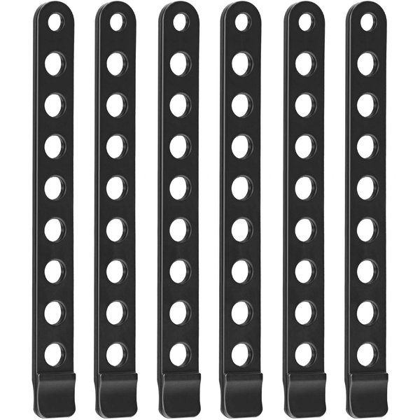6 Pieces Bike Rack Rubber Strap Bike Rack Cradle Replacement Strap Cycling Rubber Wheel Strap for Bike Rack (Black)