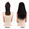 5 Pieces 12" Remy Clip in Ombre Hair Extensions Human Hair Light Blonde Mixed Golden Blond Highlights - Silky Straight Long Thick Real Hair Extensions for Women Fashion (12 inches, 16/22, 60grams)