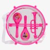 Sakar My Little Pony Six Piece Kids Drum Kit Musical My Little Pony Toys, Drum Set for Kids Music & Education, Comes with 4 Kids Instruments, 2 Drum Sticks, Bonus Toy Strap for Drums