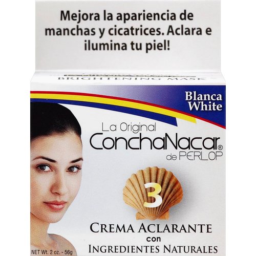 Concha Nacar Perlop Cosmetics De Perlop Whitening and Brightening Mask #3, Ivory, 2 Oz