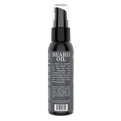 Uncle Jimmy Beard Growth Oil with Biotin | Natural Beard Care for Thicker, Fuller Healthier Beard | Men's Facial Hair Treatment for Grooming | Increases Thickness and Volume 2 Fl Oz