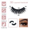 Lifernilash False Eyelashes 3D Faux Mink Lashes Natural Look Wispy Fake Eyelashes16-MM Eye-lashes (C)