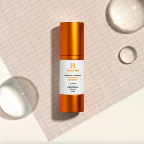 BeautyStat Universal C Skin Refiner With Broad Spectrum SPF50 - Serum for Face, 20% Pure L-Ascorbic Acid (Vitamin C) (30ml / 1.0 oz)