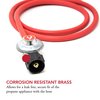 Gas One 2102 New Improved 6 ft Low Pressure Propane Regulator and Hose Connection Kit for LP/LPG Most LP/LPG Gas Grill, Heater and Fire Pit Table,Brown/A