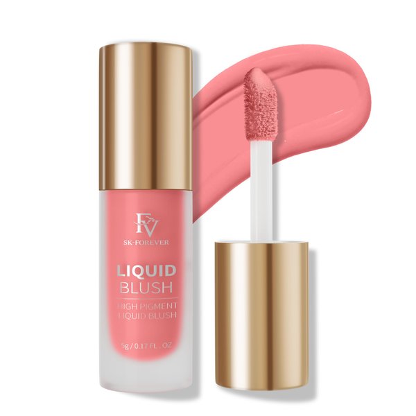 FV Liquid Blush, Long Lasting & Blendable Cream Blush for Cheeks, High Pigmented Dewy Blush Makeup, Buildable Face Blushes for Healthy Natural Finish (cheer)