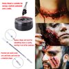 Special Effects SFX Halloween Makeup Kit - Fake Blood + Coagulated Blood Gel + 12 Colors Bruise Makeup Face Body Painting Palette with Brush + Scar Wax with Dual-ended Spatula Tool + Stipple Sponges