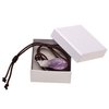 Paialco Big Natural Amethyst Quartz Crystal Point Pendant Necklace, Cord String