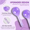 Facial Ice Globes Cryo Stick, Upgraded Ice Globes for Face, Neck and Eye, Skin Care Tool to Tighten Skin Anti-Aging Reduce Fine Lines Wrinkles, Elegant Cooling Ball Facial Massager, Quicksand Purple