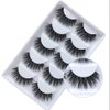 3D False Eyelashes, 5 Pairs Faux Mink Fake Eyelashes Handmade Thick Nature Fluffy Long Lashes Reusable for Makeup