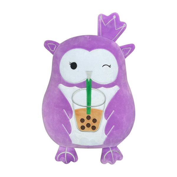 MOVEPAI Owl Plush Pillows, 15 Inch Stuffed Animals Plush Toys, Cute Owl Plushies Pillow, Stuffed Owl Plush Pillow for Kids, Owl Plush Gift for Birthday for Girls Boys