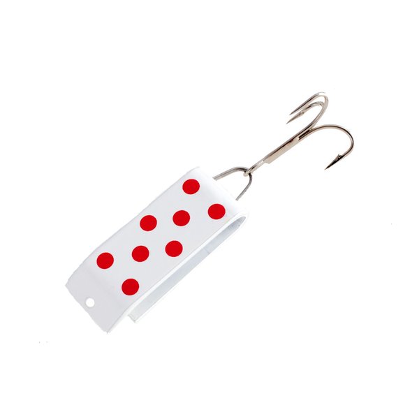 Jake'S Lures Spin Fishing Equipment, 1/4 oz, White with Red