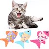 Jinshining Orange Plush Fish Pet Bite-Resistant Teething Chew Toy Keep Kitten Busy for Biting with Rattle Sound Fish Theme Chewing for Indoor Cats,Floppy Fish Cat Toy