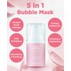 THESAEM Gem Miracle Pink Pearl Bubble Mask - Korean Wash Off Mask with Oxygen Bubbles - Gentle Pore Cleanser, Bubble Mask for Radiant and Firm Skin - Collagen, Calamine, Hyaluronic Acid, 1.76oz.