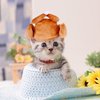Cat Thanksgiving Costume Turkey Drumstick Hat Small Dog Kitten Hat for Cosplay Accessories and Party Favors