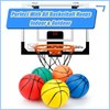 6" Indoor Small Sport Basketball for Kids Adults, Toddler 5 Inch Little Ball for Over Door Mini Basketball Hoop, Silence Rubber Basketball Ball for Indoor Outdoor Beach Pool Hoop 3PCS with Pump