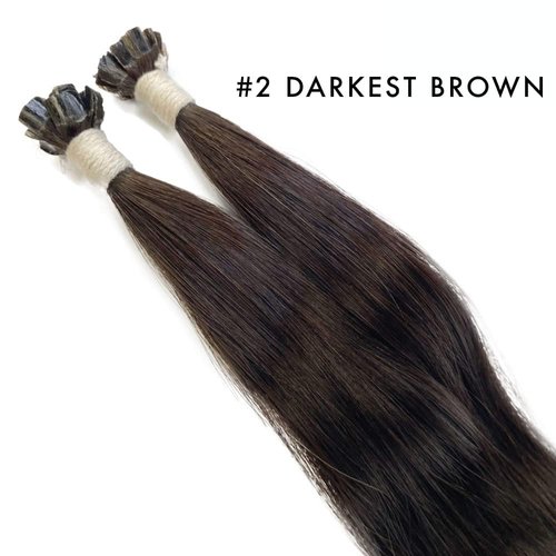 U Tip Hair Extensions by Everlong, Remy Human Hair, Fusion Glue Adhesive Method, Premium Keratin 56 gram Bundles, 22" #613 Pure Blonde