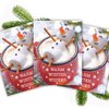 Cocoa Snowman Holiday Card Pack / 25 Winter Wishes Cards Set/Hot Chocolate Marshmallows Design With Inside Verse / 4 5/8" x 6 1/4" Christmas Cards With White Envelopes