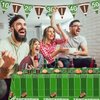 74Pcs Football Party Decorations Supplies Super Bowl Party Decoration Set Include Dinner Plates, Dessert Plates, Napkins, Cups, Banner and Tablecloth Football Birthday Party Favors Kit