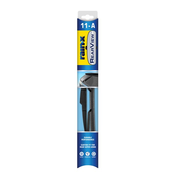 Rain-X 850030 RearView 11-A Rear Wiper Blade, 11 Inch Composite Rear Wiper Blade, Fits Rock Lock 2 (Pack Of 1), Automotive Replacement Wiper Blades That Meet Or Exceed OEM Quality And Design Standards