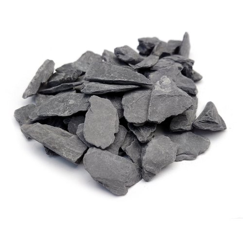 Natural Slate Stone -1/2 to 1 inch. Perfect Size for Miniature or Fairy Gardens, Aquariums, Reptiles, Terrariums, Model Railroads, Dioramas & Wargaming (1lb Grey)