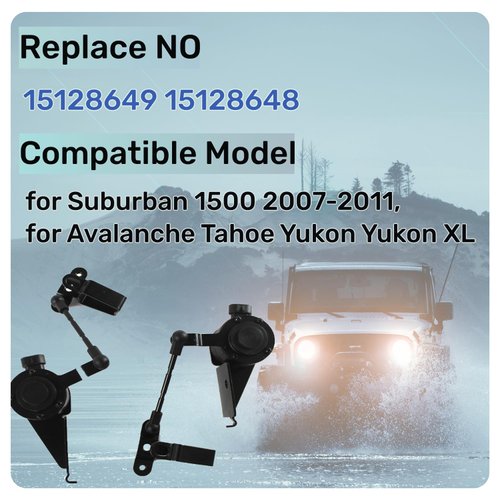 ZumuraAuto 15128649 15128648 Pair of Rear Left & Right Suspension Ride Height Sensors Suspension Precise Control Adjustment Fits for Suburban 1500 2007-2011, for Avalanche Tahoe Yukon Yukon XL