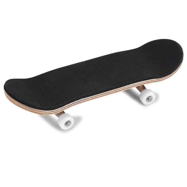 TOPINCN Mini Finger Skateboard, Fingerboard, Finger Skateboards, Wooden Finger Board Sport Training Props in Light Brown with Ball Bearings Wheels Alloy Fingerboards