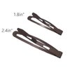 Dofash 4.5CM/1.77IN Mini Slim Snap Hair Clips Hair Barrettes Hair Accessories Braided Hair Clips for Women Thin Hair 20PCS（Brown）
