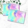Handmade Press On Nails Display Card | 5x7” 30 pk Empty Packaging w/Application Aftercare Instructions Inserts Holographic Bags w/Double Sided Tape