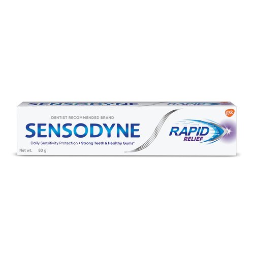 Sensodyne Sensitive Toothpaste Rapid Relief - 80 gm Pack of 2
