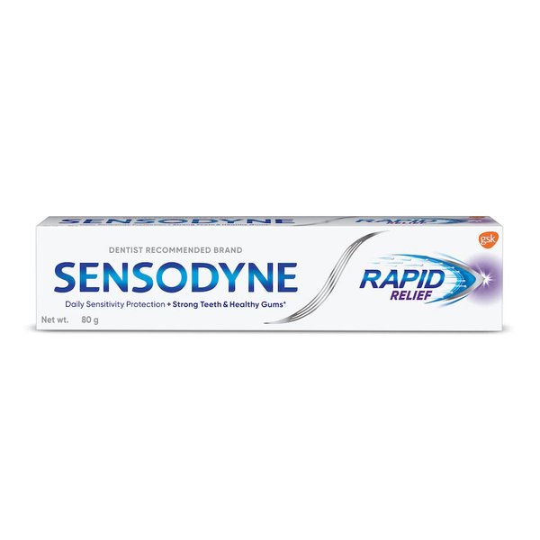 Sensodyne Sensitive Toothpaste Rapid Relief - 80 gm Pack of 2