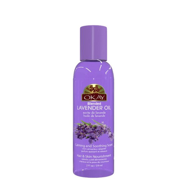 OKAY LAVENDER OIL for HAIR and SKIN Paraben FREE 2oz / 59ml