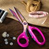 DIGNITY Left Handed Scissors Adults,Titanium Coating Forged Stainless Steel,Comfort Grip Shears,Super-sharp, for Office Home General Use Professional Crafting, 9.3 Inch