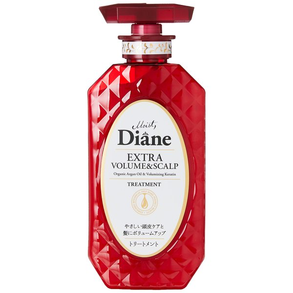 MOIST DIANE Extra Volume & Scalp Sulfate Free Hair Treatment Men & Women for from Japan, Organic & Natural Shampoo with Argan Oil & Herbal Essence Haircare 15.2 Fl Oz/450ml