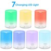 URPOWER 2nd Gen 300ml Aroma Essential Oil Diffuser Night Light Ultrasonic Air Humidifier with AUTO Shut off and 6-7 HOURS Continuous Diffusing - 7 Color Changing LED Lights and 4 Timer Settings