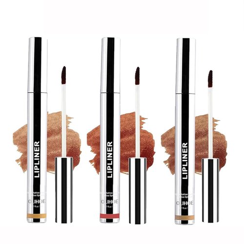 Detachable Lip Liner Set 3 Colors Peel lip liner Longwear and Pigmented Lip Pencil Peel Off Lip Stain