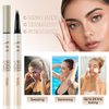 Apooliy Waterproof Eyebrow Pencil Microblading Liquid Brow Pen,Micro 4 Point Eyebrow Gel,Long-Lasting,Creates Natural Looking Brows Effortlessly
