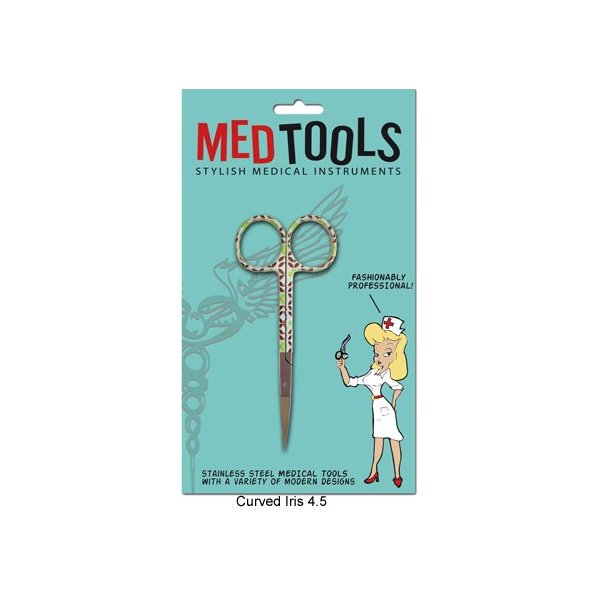 4½" Iris Scissors, Curved with Fun Design