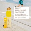 Cure Hydration | Plant-Based Electrolyte Drink Mix | No Added Sugar | Dehydration Relief Powder Made with Coconut Water | Non-GMO | Vegan | FSA & HSA | Pouch of 14 Packets - Ginger Turmeric
