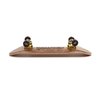 SPITBOARDS 34 mm Fingerboard Complete Wood Pro Set-Up (Pre-Assembled, 5-Layers), Pro Trucks, CNC Bearing Wheels, Foam Grip Tape (Deck: Burl Wood, Trucks: Gold, Wheels: Brown)