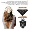 ZURLEFY Black Hair Scarf Bandanas for Women, Khaki Bandana Headband for Womens Headbands Mesh Hair Scarves Lightweight Head Scarf Hair Accessories (59H-05)