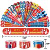 48 PCS Bowling Party Favors 24PCS Tattoos Stickers 24PCS Slap Bracelets Wristbands Perfect for Bowling Sport Themed Birthday Baby Showers or Classroom Rewards Ideal Decor and Gifts for Girls and Boys