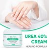 Zenia Urea 40% Foot Cream Healing Formula 4oz - #1 Callus Treatment - Hydrate and Moisturize Dry, Rough, ed & Callused Skin - For Feet, Elbows, Hands, Knees - Free Pumice Stone & Brush