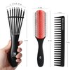 O BRUSHZOO Detangler Hair Brush for Curly Hair, Curly Hair Brush for Natural 3/4abc Hair, Detangling Brush for Women Men Kids Styling Defining