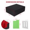 STYLIFING Card Deck Case for Trading Cards, 1800+ MTG Deck Box with Card Supporters & Divider Tabs, Trading Card Storage Box Fits For for YuGiOh, MTG, TCG and Sport Cards (Black & Red)