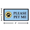 WORKINGSERVICEDOG.COM Please Pet Me - Sew On Patch for Service Dog Vest or Harness
